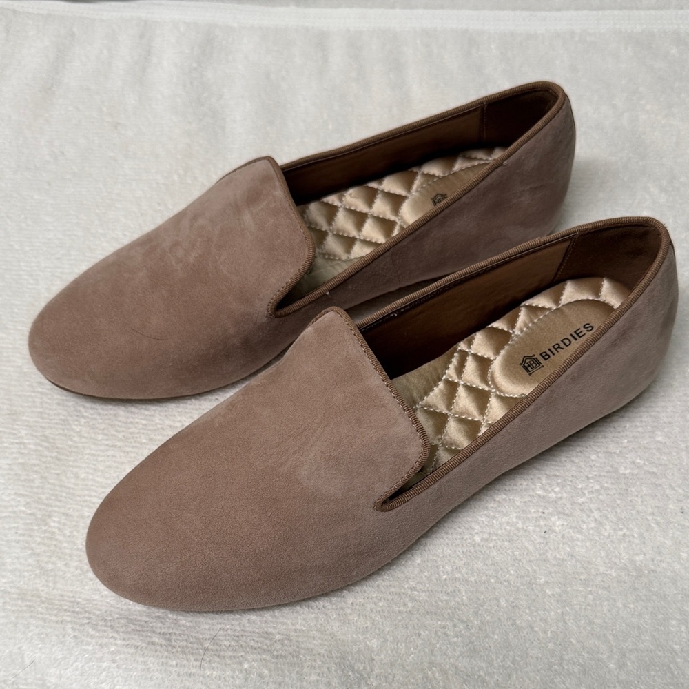 Birdies Latte Suede “The Starling” Loafers Size 7.5
